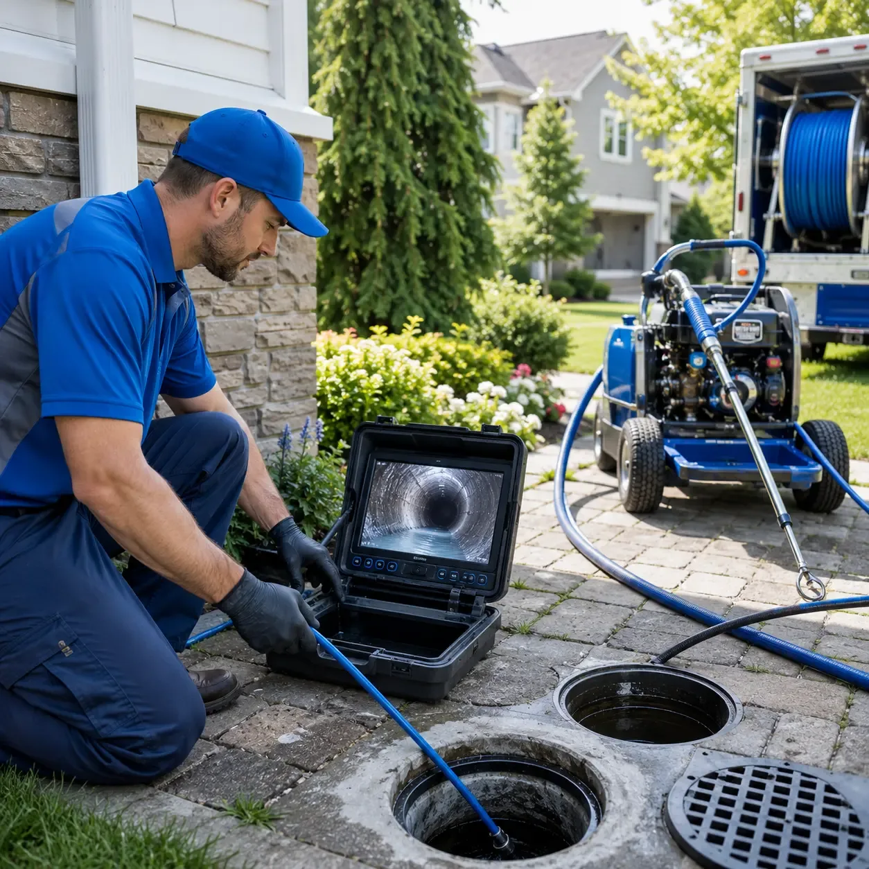 Outdoor drain cleaning professionals serving Bar Harbor, ME